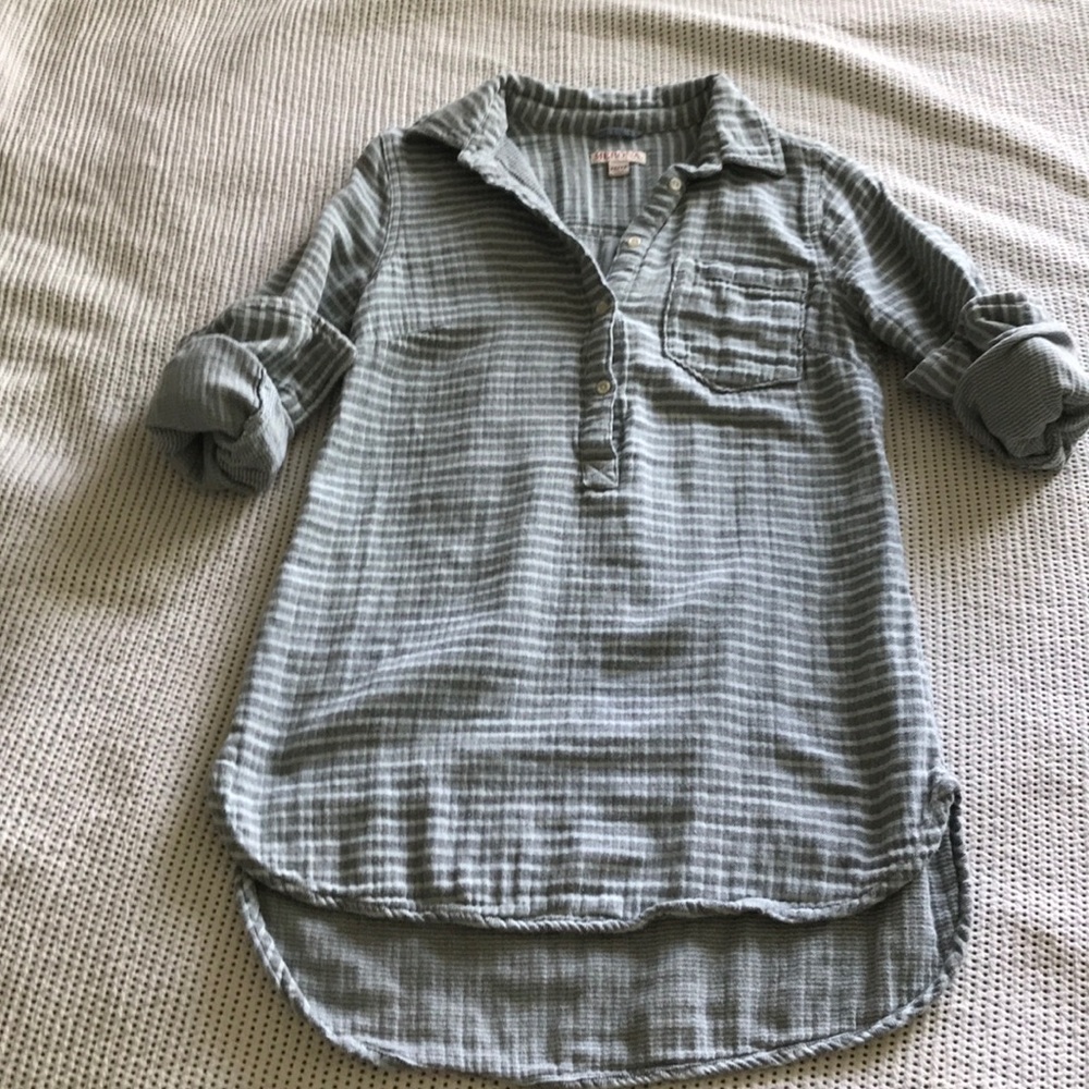 Double layer flannel tunic